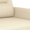 vidaXL - Tweezitsbank - 120 - cm - stof - crèmekleurig