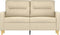 vidaXL - Tweezitsbank - 120 - cm - stof - crèmekleurig