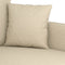 vidaXL - Tweezitsbank - 120 - cm - stof - crèmekleurig