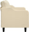 vidaXL - Tweezitsbank - 120 - cm - stof - crèmekleurig