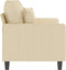 vidaXL - Tweezitsbank - 120 - cm - stof - crèmekleurig