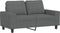 vidaXL - Tweezitsbank - 120 - cm - stof - donkergrijs