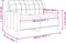vidaXL - Tweezitsbank - 120 - cm - stof - donkergrijs