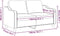 vidaXL - Tweezitsbank - 120 - cm - stof - donkergrijs