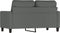 vidaXL - Tweezitsbank - 120 - cm - stof - donkergrijs