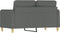 vidaXL - Tweezitsbank - 120 - cm - stof - donkergrijs