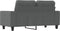vidaXL - Tweezitsbank - 120 - cm - stof - donkergrijs