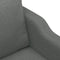 vidaXL - Tweezitsbank - 120 - cm - stof - donkergrijs