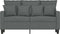 vidaXL - Tweezitsbank - 120 - cm - stof - donkergrijs
