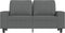 vidaXL - Tweezitsbank - 120 - cm - stof - donkergrijs