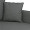 vidaXL - Tweezitsbank - 120 - cm - stof - donkergrijs