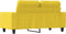 vidaXL - Tweezitsbank - 120 - cm - stof - lichtgeel