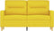vidaXL - Tweezitsbank - 120 - cm - stof - lichtgeel