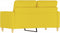 vidaXL - Tweezitsbank - 120 - cm - stof - lichtgeel
