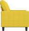 vidaXL - Tweezitsbank - 120 - cm - stof - lichtgeel