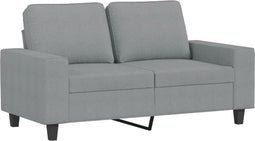 vidaXL - Tweezitsbank - 120 - cm - stof - lichtgrijs