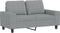 vidaXL - Tweezitsbank - 120 - cm - stof - lichtgrijs