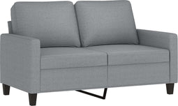 vidaXL - Tweezitsbank - 120 - cm - stof - lichtgrijs