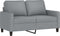 vidaXL - Tweezitsbank - 120 - cm - stof - lichtgrijs