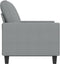 vidaXL - Tweezitsbank - 120 - cm - stof - lichtgrijs