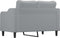 vidaXL - Tweezitsbank - 120 - cm - stof - lichtgrijs