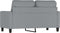 vidaXL - Tweezitsbank - 120 - cm - stof - lichtgrijs