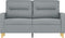 vidaXL - Tweezitsbank - 120 - cm - stof - lichtgrijs