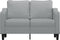 vidaXL - Tweezitsbank - 120 - cm - stof - lichtgrijs