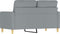 vidaXL - Tweezitsbank - 120 - cm - stof - lichtgrijs