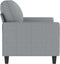 vidaXL - Tweezitsbank - 120 - cm - stof - lichtgrijs