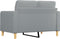 vidaXL - Tweezitsbank - 120 - cm - stof - lichtgrijs