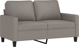 vidaXL - Tweezitsbank - 120 - cm - stof - taupe