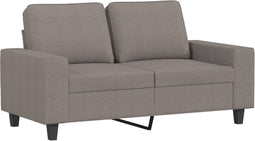 vidaXL - Tweezitsbank - 120 - cm - stof - taupe