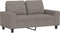 vidaXL - Tweezitsbank - 120 - cm - stof - taupe
