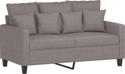 vidaXL - Tweezitsbank - 120 - cm - stof - taupe