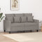 vidaXL - Tweezitsbank - 120 - cm - stof - taupe