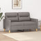 vidaXL - Tweezitsbank - 120 - cm - stof - taupe