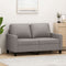 vidaXL - Tweezitsbank - 120 - cm - stof - taupe