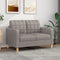 vidaXL - Tweezitsbank - 120 - cm - stof - taupe