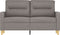 vidaXL - Tweezitsbank - 120 - cm - stof - taupe