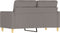 vidaXL - Tweezitsbank - 120 - cm - stof - taupe