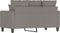vidaXL - Tweezitsbank - 120 - cm - stof - taupe