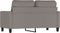 vidaXL - Tweezitsbank - 120 - cm - stof - taupe