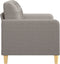 vidaXL - Tweezitsbank - 120 - cm - stof - taupe