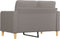 vidaXL - Tweezitsbank - 120 - cm - stof - taupe