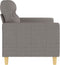 vidaXL - Tweezitsbank - 120 - cm - stof - taupe