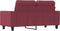 vidaXL - Tweezitsbank - 120 - cm - stof - wijnrood