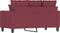 vidaXL - Tweezitsbank - 120 - cm - stof - wijnrood