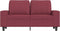 vidaXL - Tweezitsbank - 120 - cm - stof - wijnrood
