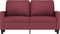 vidaXL - Tweezitsbank - 120 - cm - stof - wijnrood